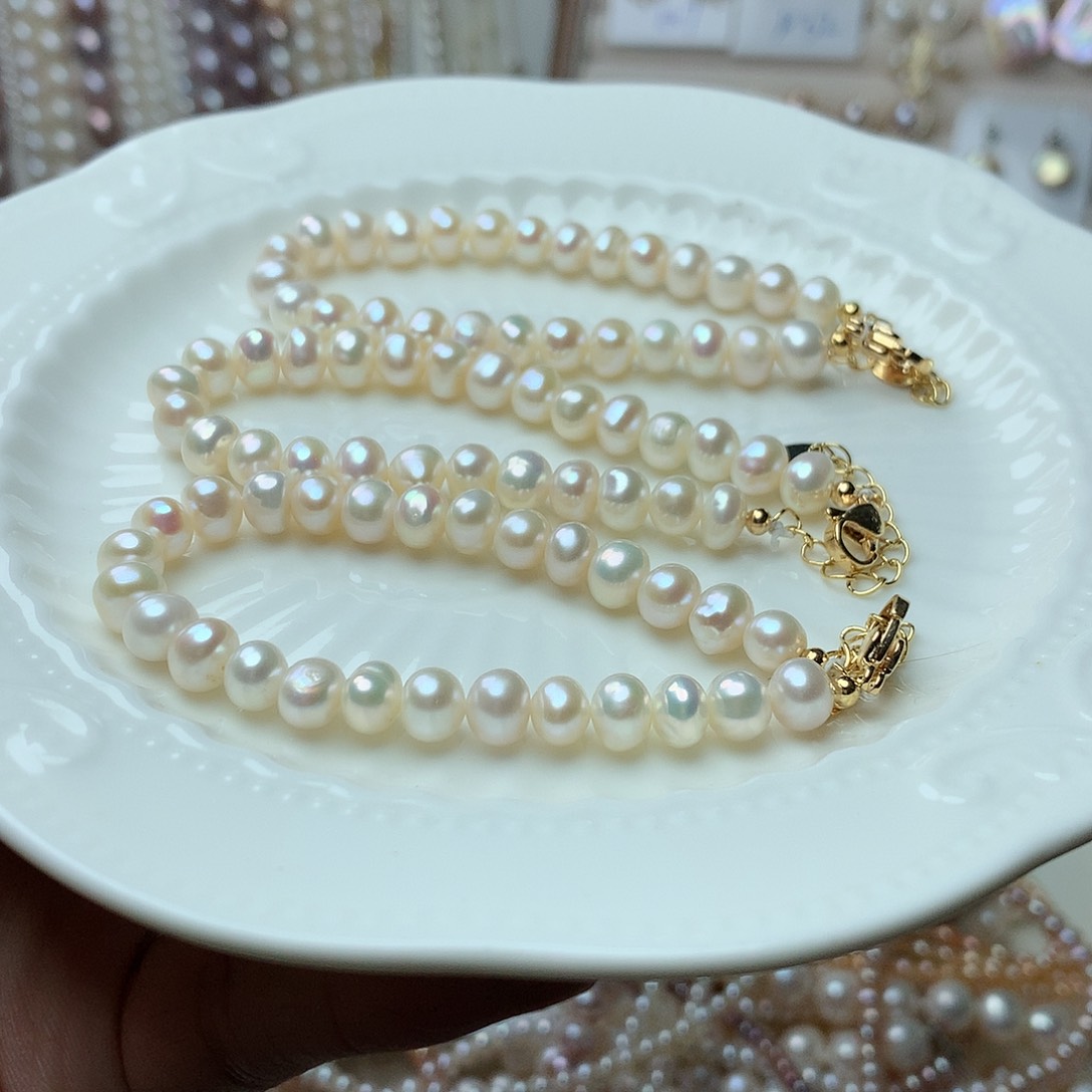 淡水珍珠6-7未镶嵌sl4手链