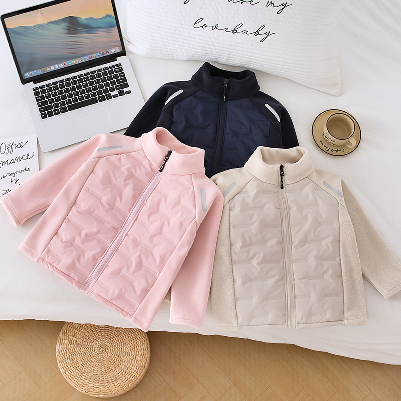 男女童秋冬季防风外套2025洋气韩版棉服薄棉袄中大童外套休闲运动