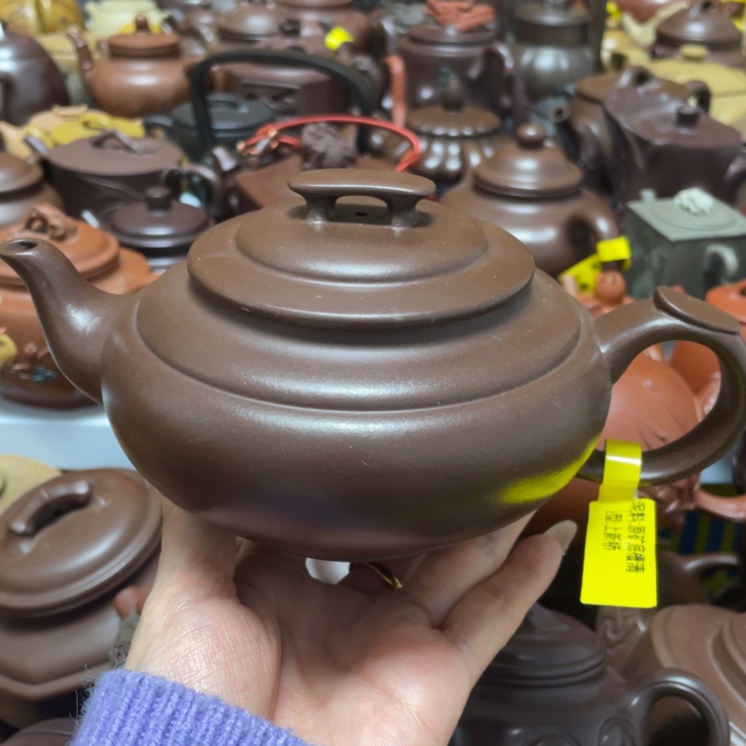 茶壶底槽青紫砂艺术作品