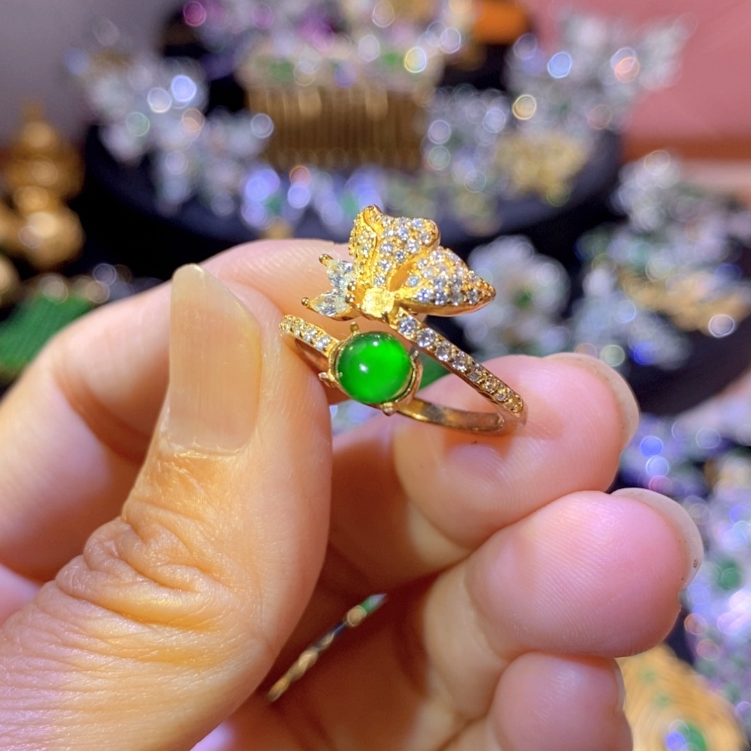 翡翠银S925镶嵌项圈