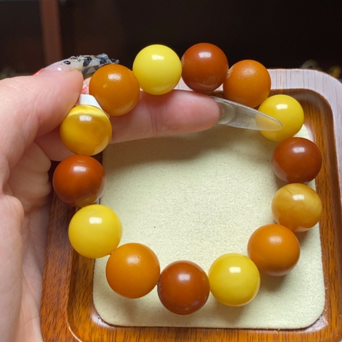 【闪购商品】蜜蜡手链未镶嵌手串