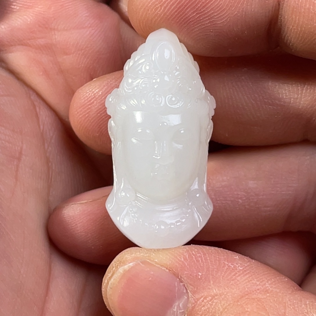 和田玉未镶嵌吊坠(不含链)