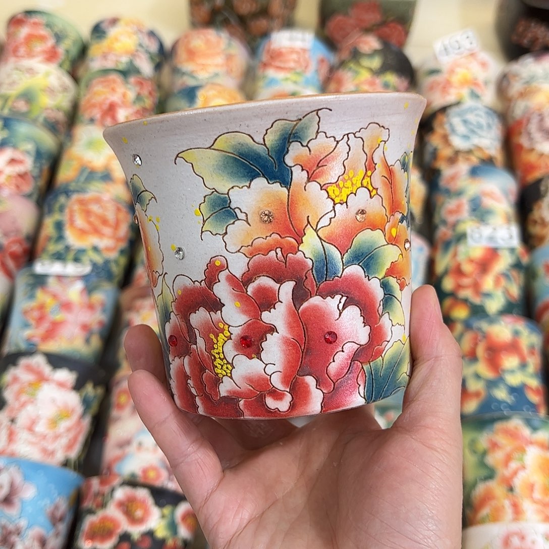 景德镇炫彩手绘口10.5高10