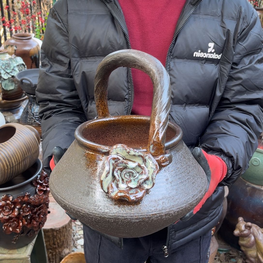 红陶高19口19有孔