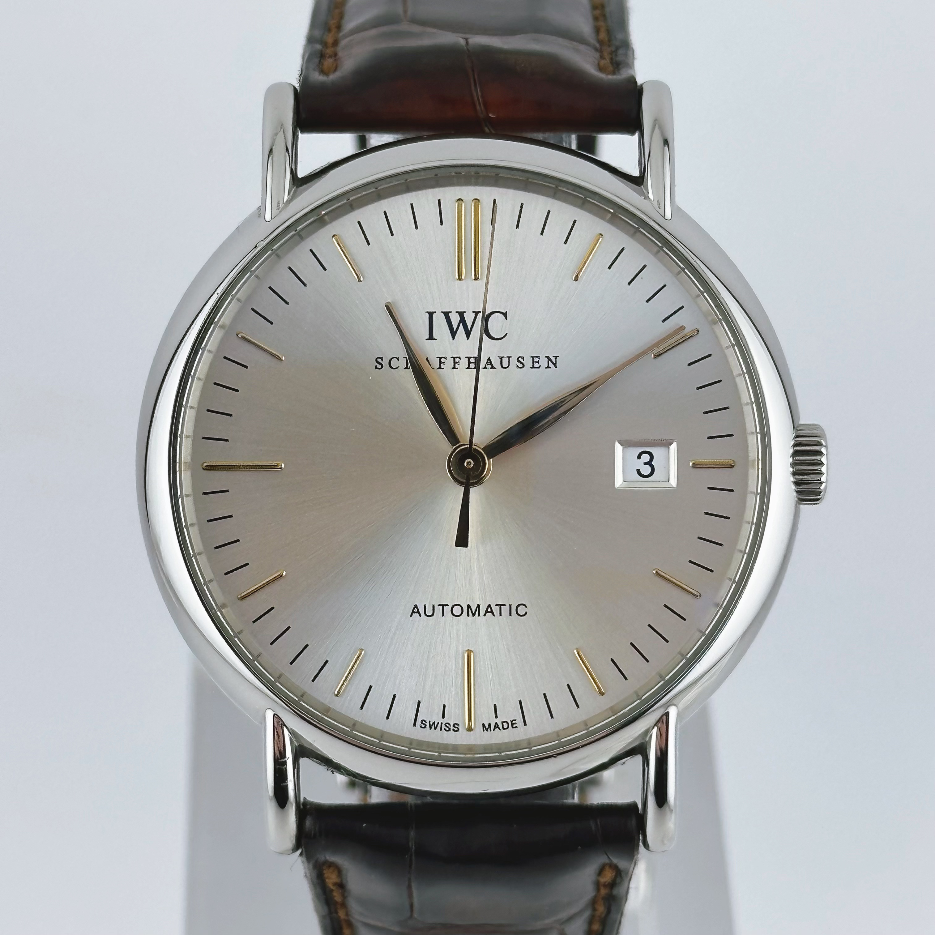 95新 IWC/万国 柏涛菲诺/39mm/金针/全原/自动机械/男士腕表