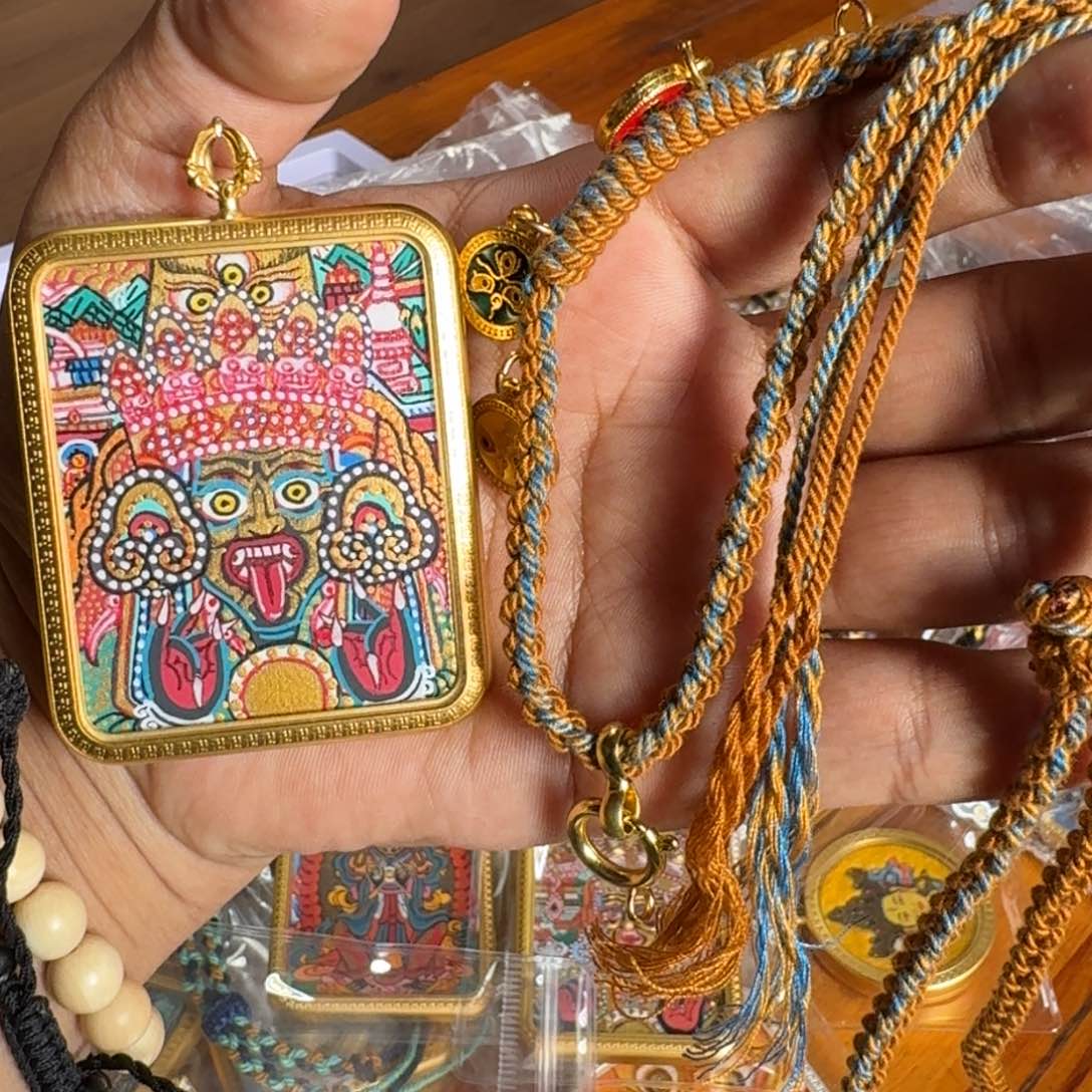 泥塑落*藏式风格彩绘泥塑擦擦