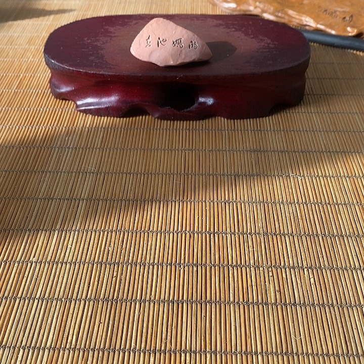 黑***️原石雕刻工艺品手把摆件