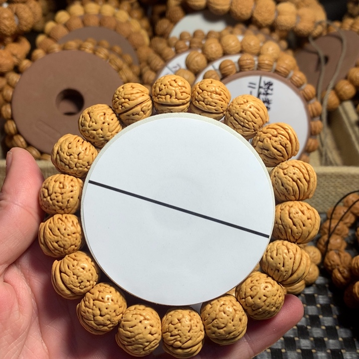 小***豆桃核手串9#盘锦肌肉金豆