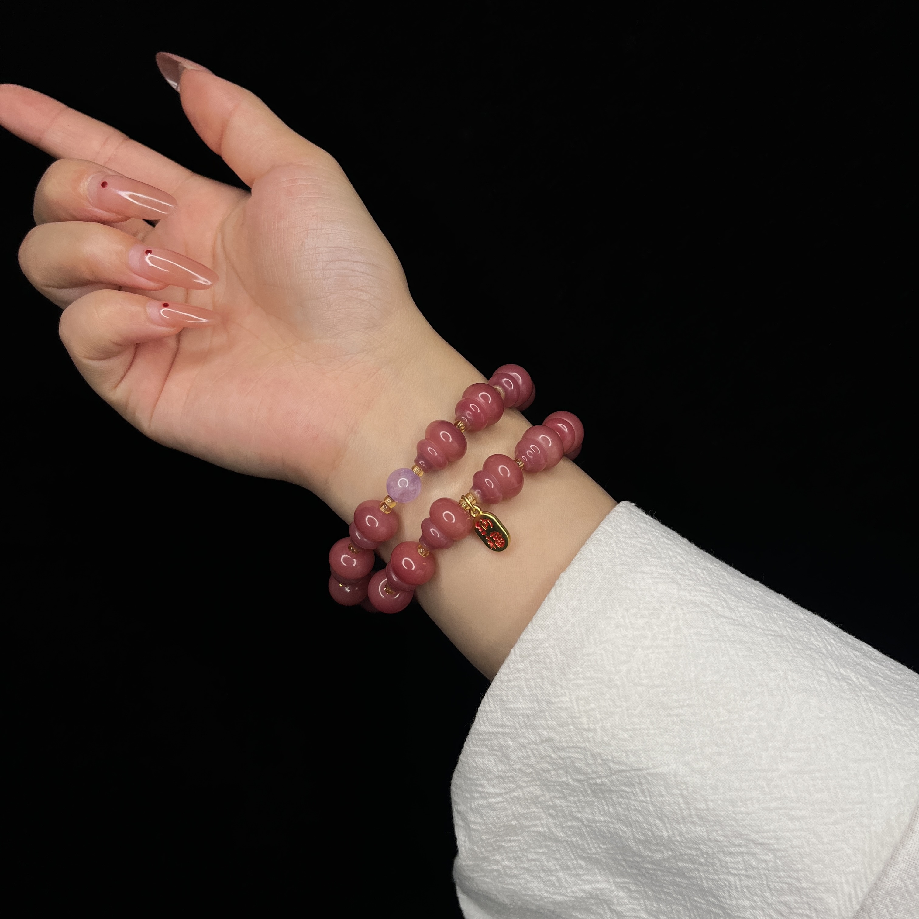 原创手作福禄双全双圈菩提14mm菩提手串菩提手串