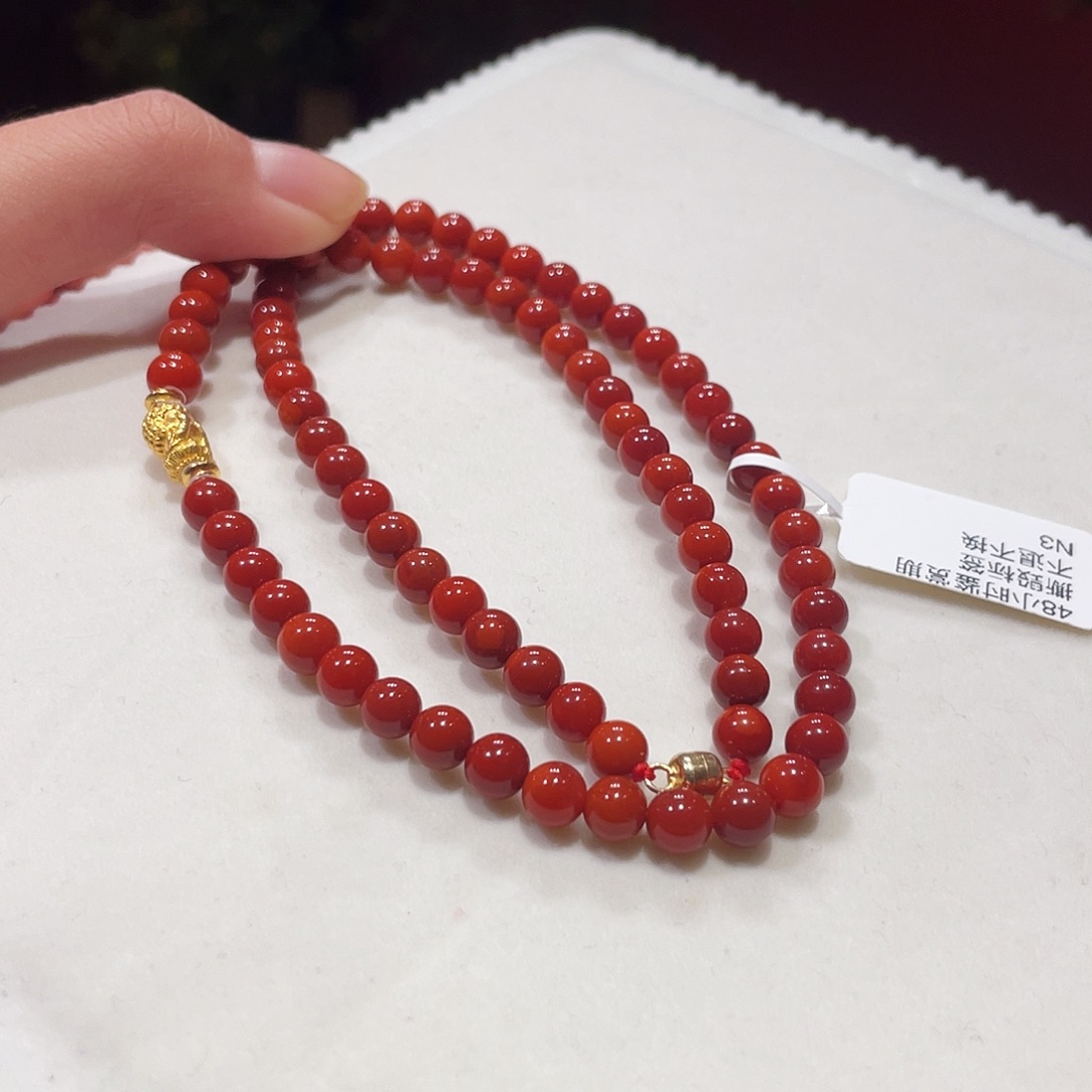 南红玛瑙未镶嵌颈饰