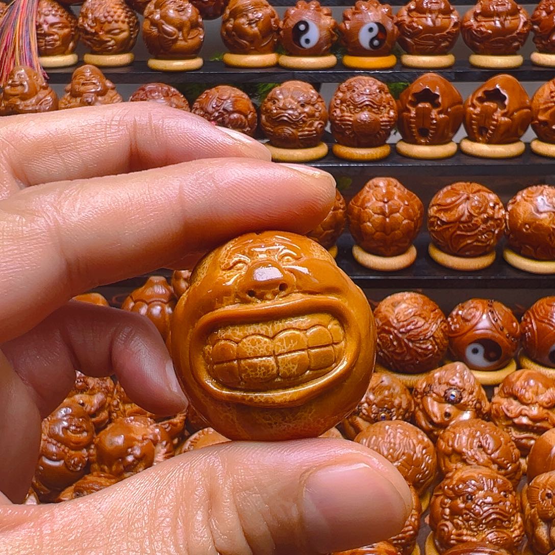 天***歌橄榄核手串/手链呆呆头一颗