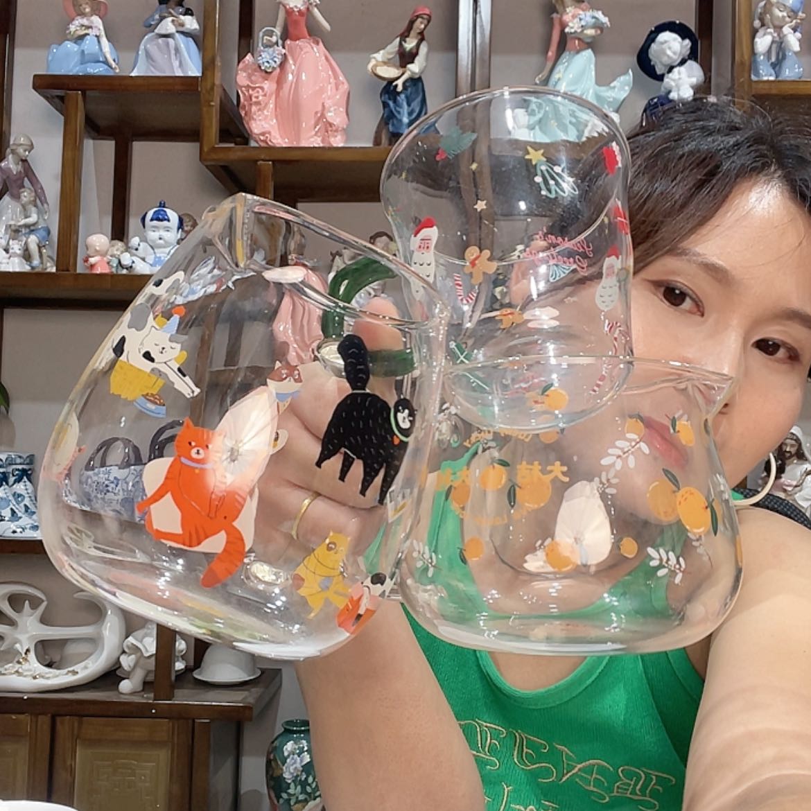 【闪购商品】琉璃手工艺品福利猫咪。雪。大吉大利