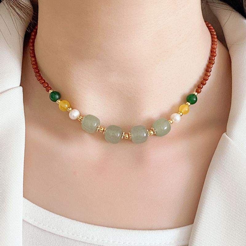 铜合金项链 新款甲状术后遮挡项链可调节珠脖子颈部遮疤项链神器