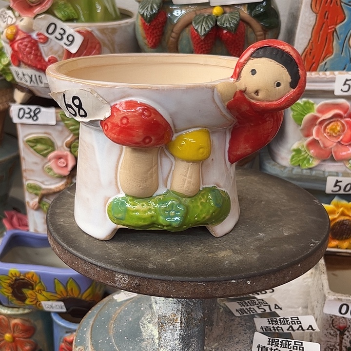 粗陶材质多肉花盆