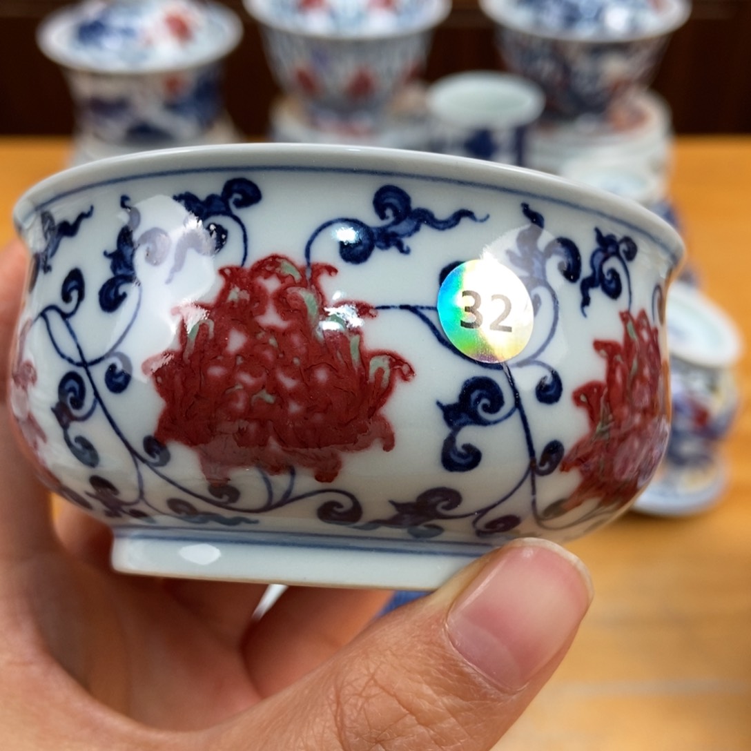 手绘现代茶具得古董