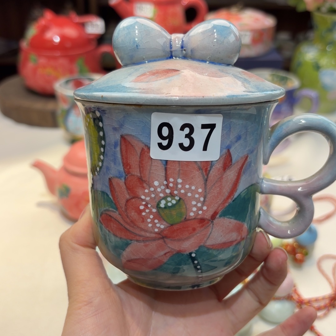 景德镇手绘高温釉下彩陶瓷茶具