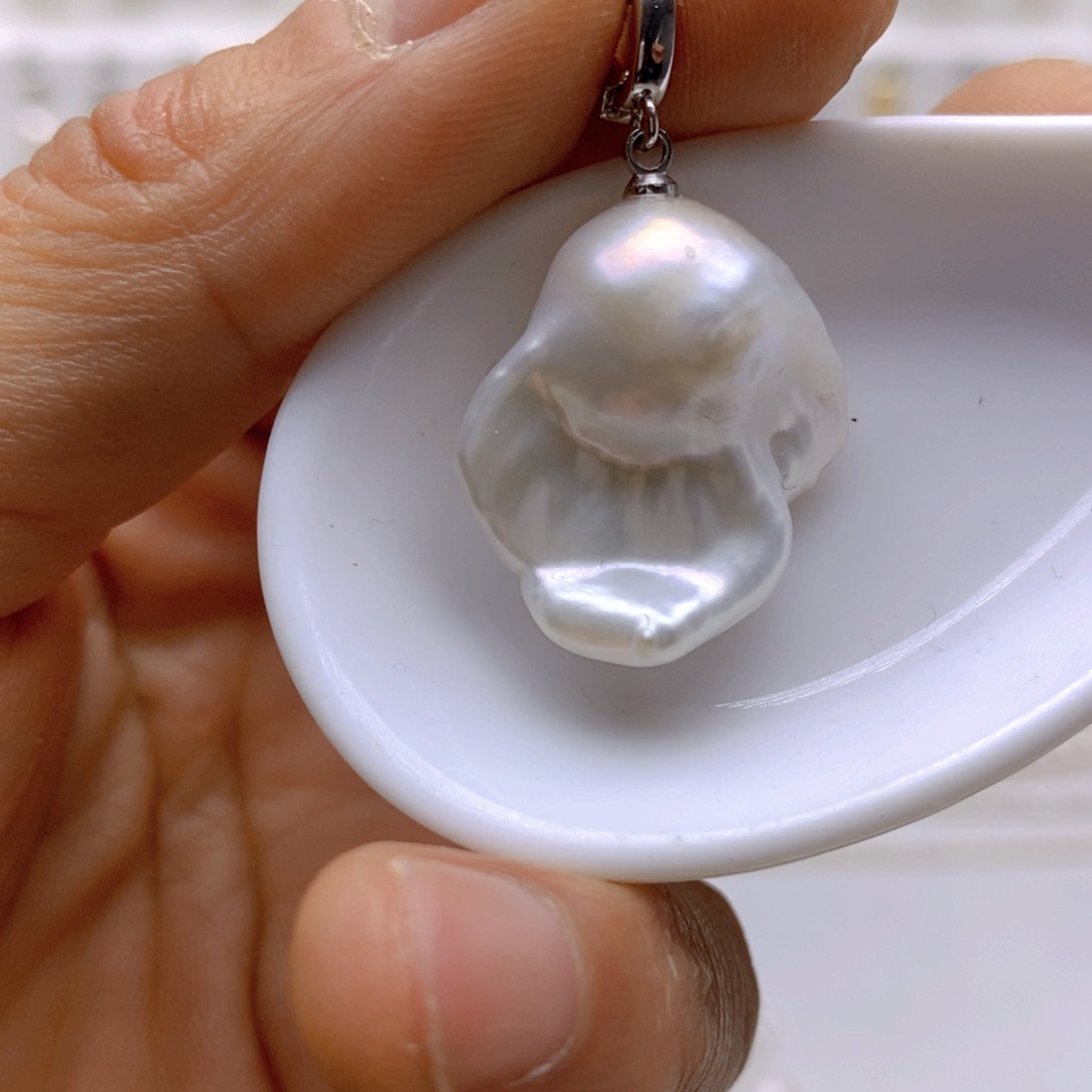 淡水珍珠颈饰银S925镶嵌