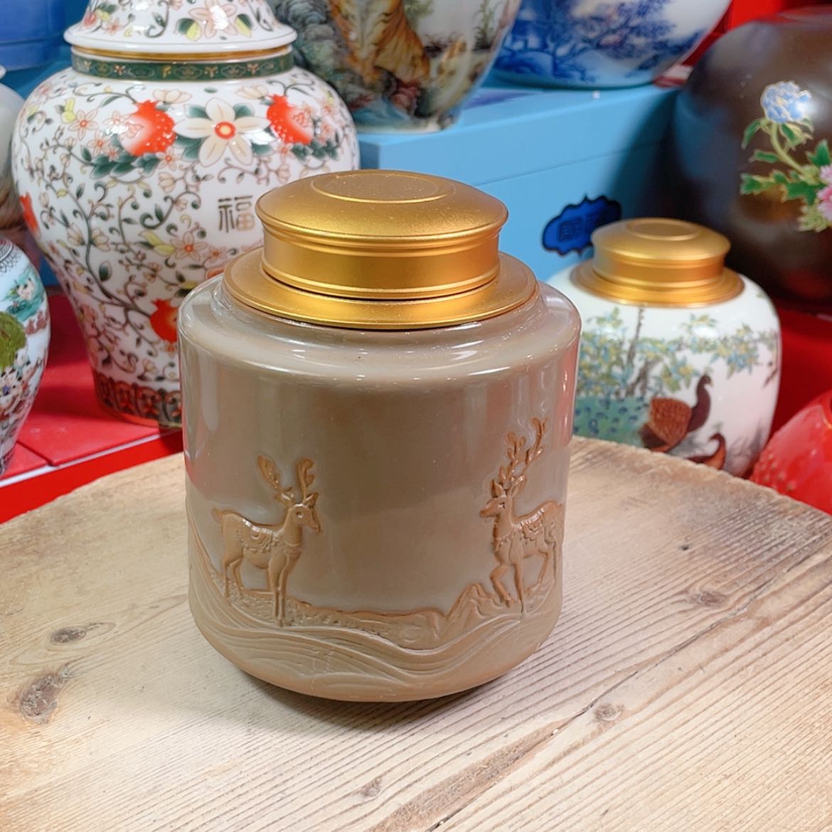 【闪购商品】罐陶瓷茶叶罐密封罐
