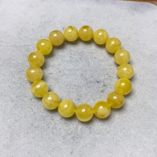 蜜蜡裸石未镶嵌手串