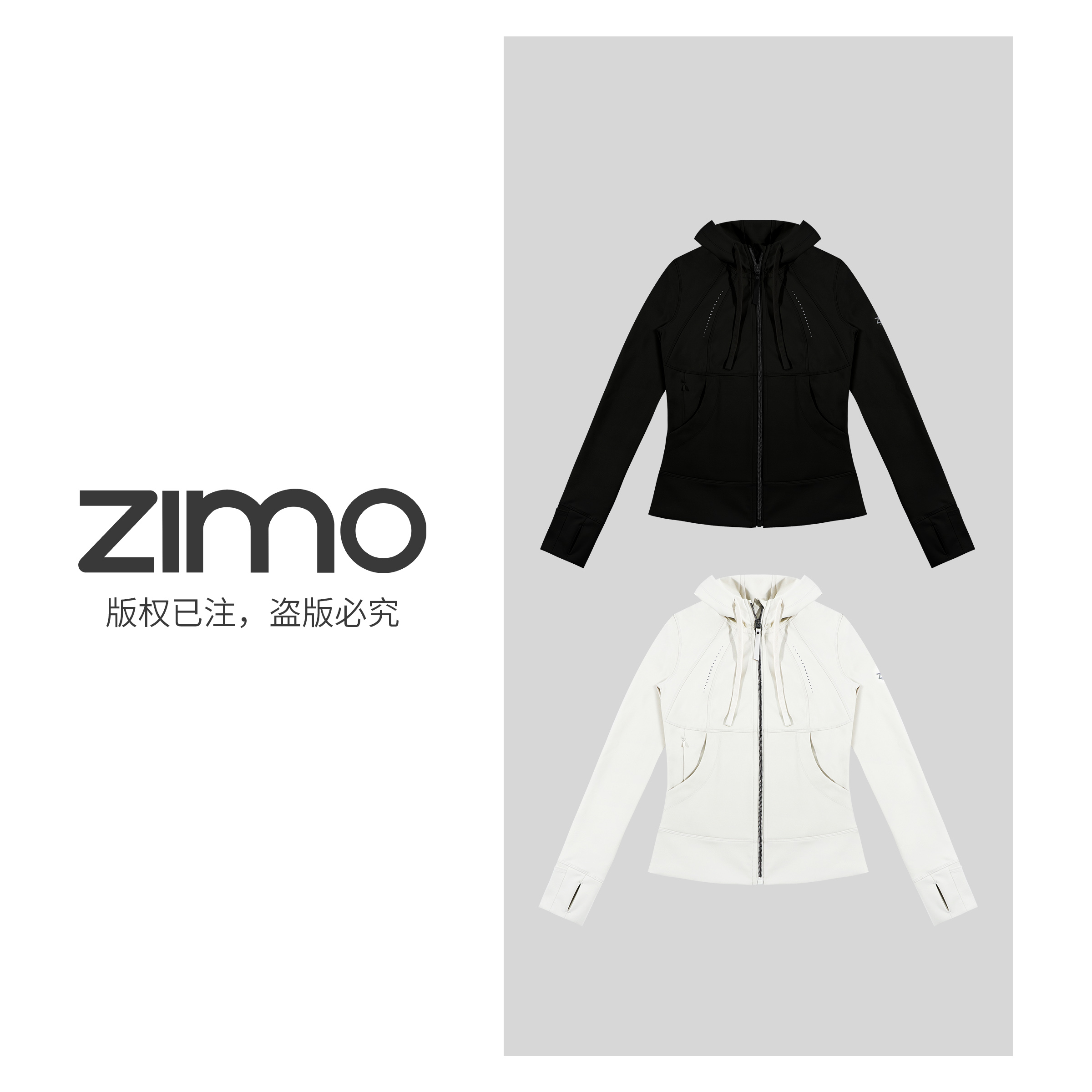 空气层软壳拉链外套064-zimo-瑜伽健身瑜伽服健服YFWT064