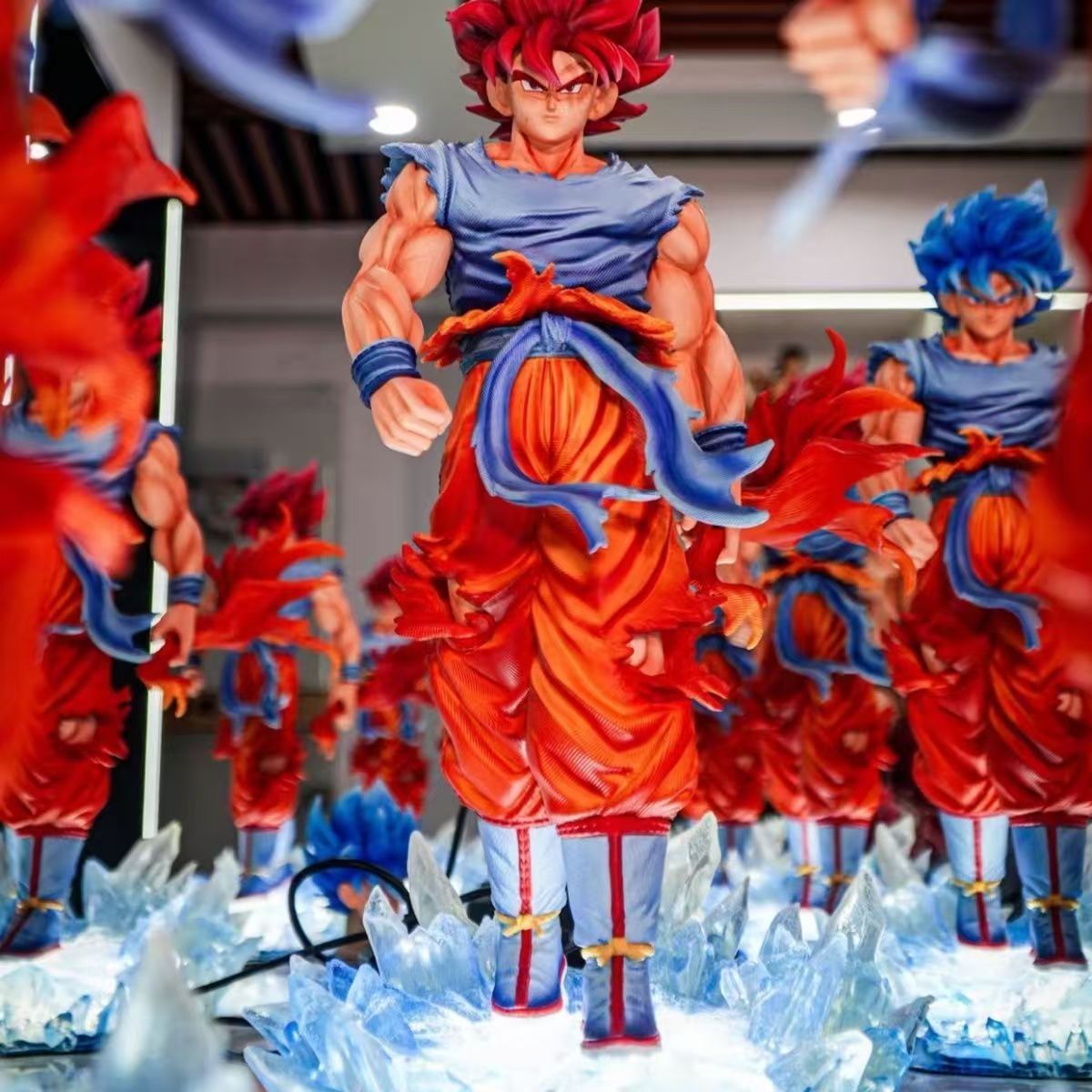 【潮玩杂货铺】麒麟超蓝悟空手办七龙珠模型摆件生日礼物GK龙珠手办