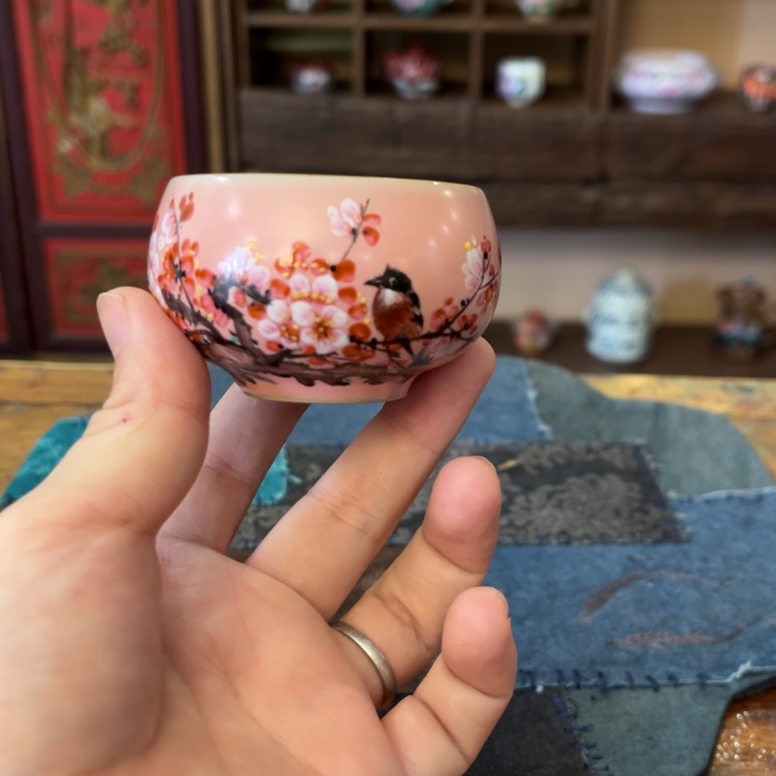 柴烧手工手绘陶瓷