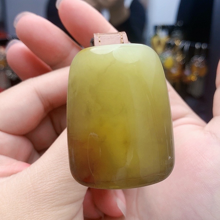 琥珀裸石银S925镶嵌手镯