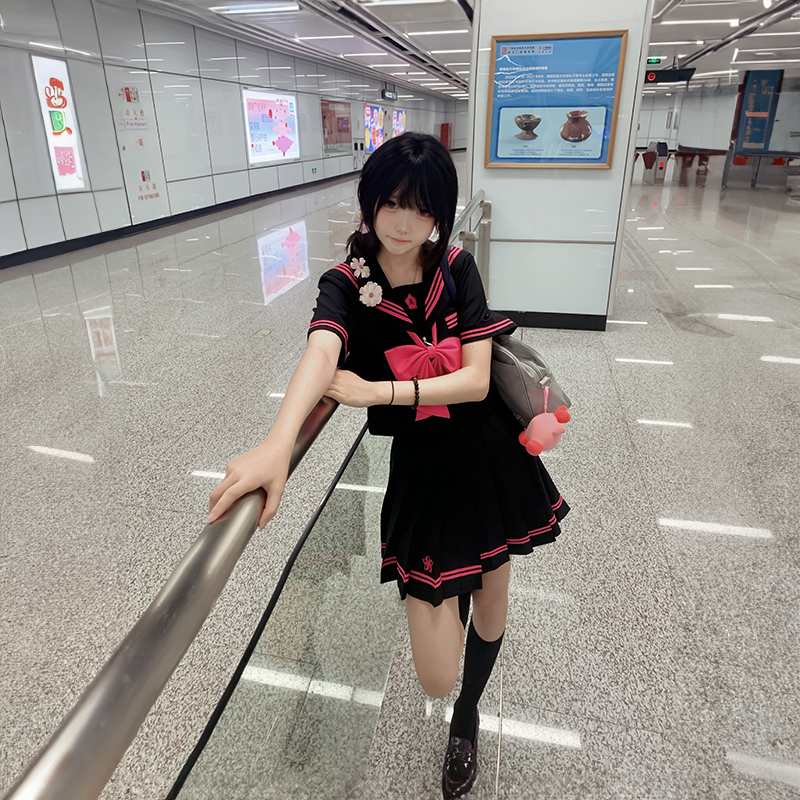 狐兔原创【酸莓酱】校供感jk制服日系少女学院风水手服甜美中间服
