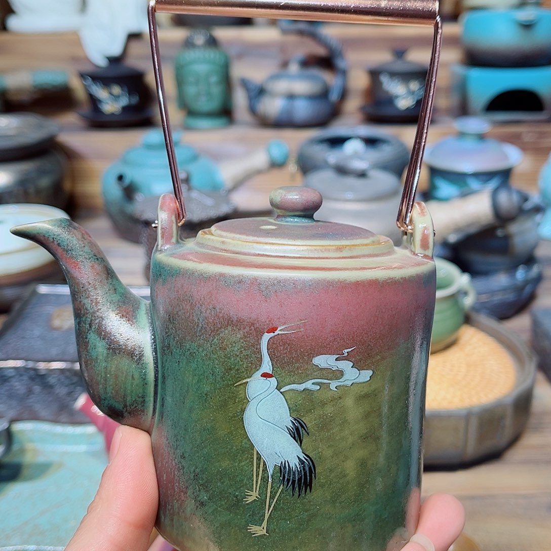 陶瓷香炉茶具摆件