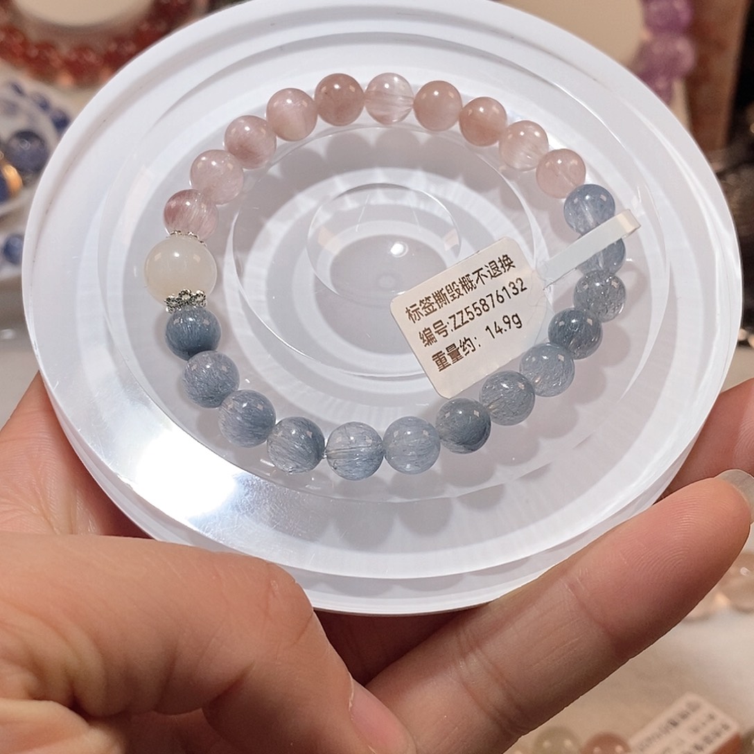 水晶手链合金J兔毛手链