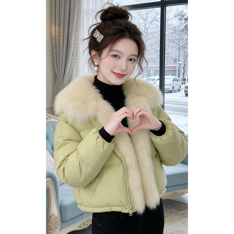 兹伊翰【绿野仙踪】大毛领棉服女2025冬季新款气质御寒保暖棉衣外套