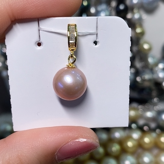 淡水珍珠颈饰银S925镶嵌10-11