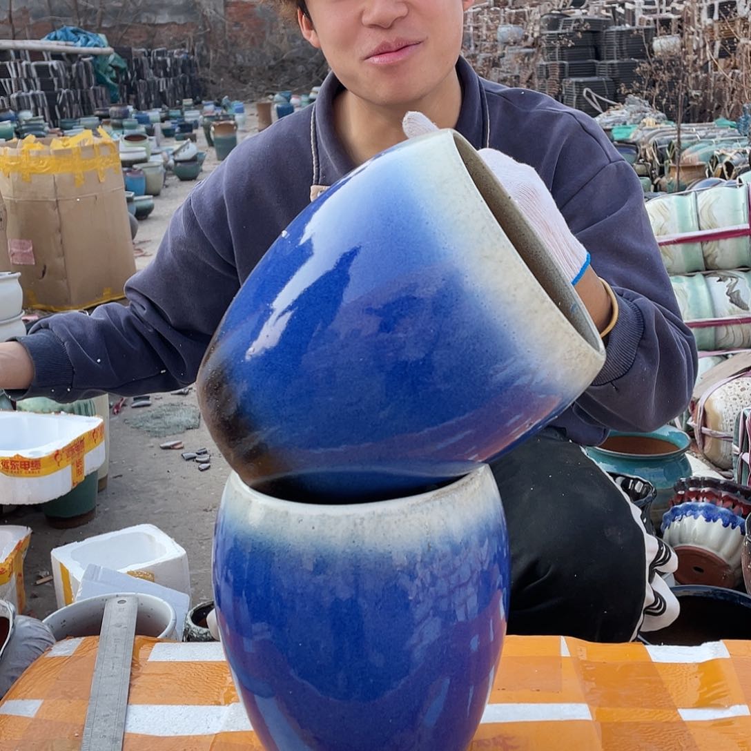 红陶宜兴紫砂花盆