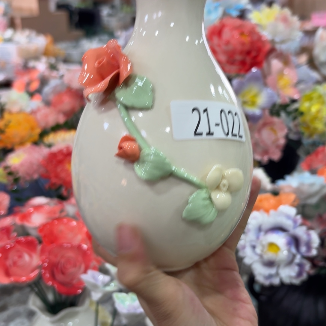 2122 陶瓷花拍满20元发货，退款的拉黑