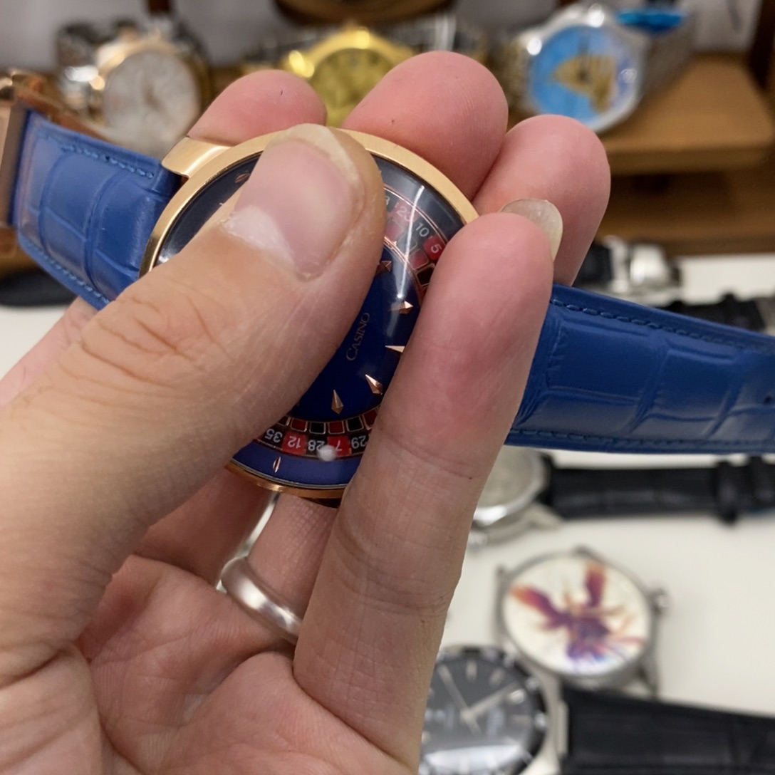 钢锻造碳机械机芯蓝色轮盘皮带