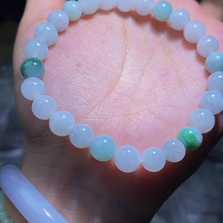 未镶嵌手串翡翠天然缅甸A货翡翠7.7