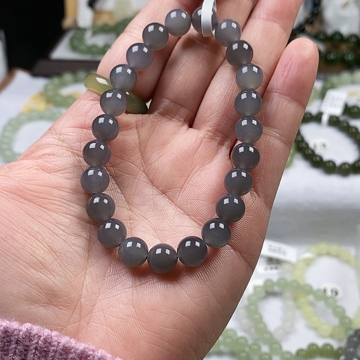 和田玉手串未镶嵌H*8mm 