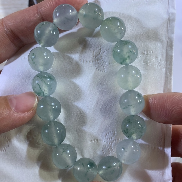 翡翠未镶嵌挂件天然翡翠卡12手串定金