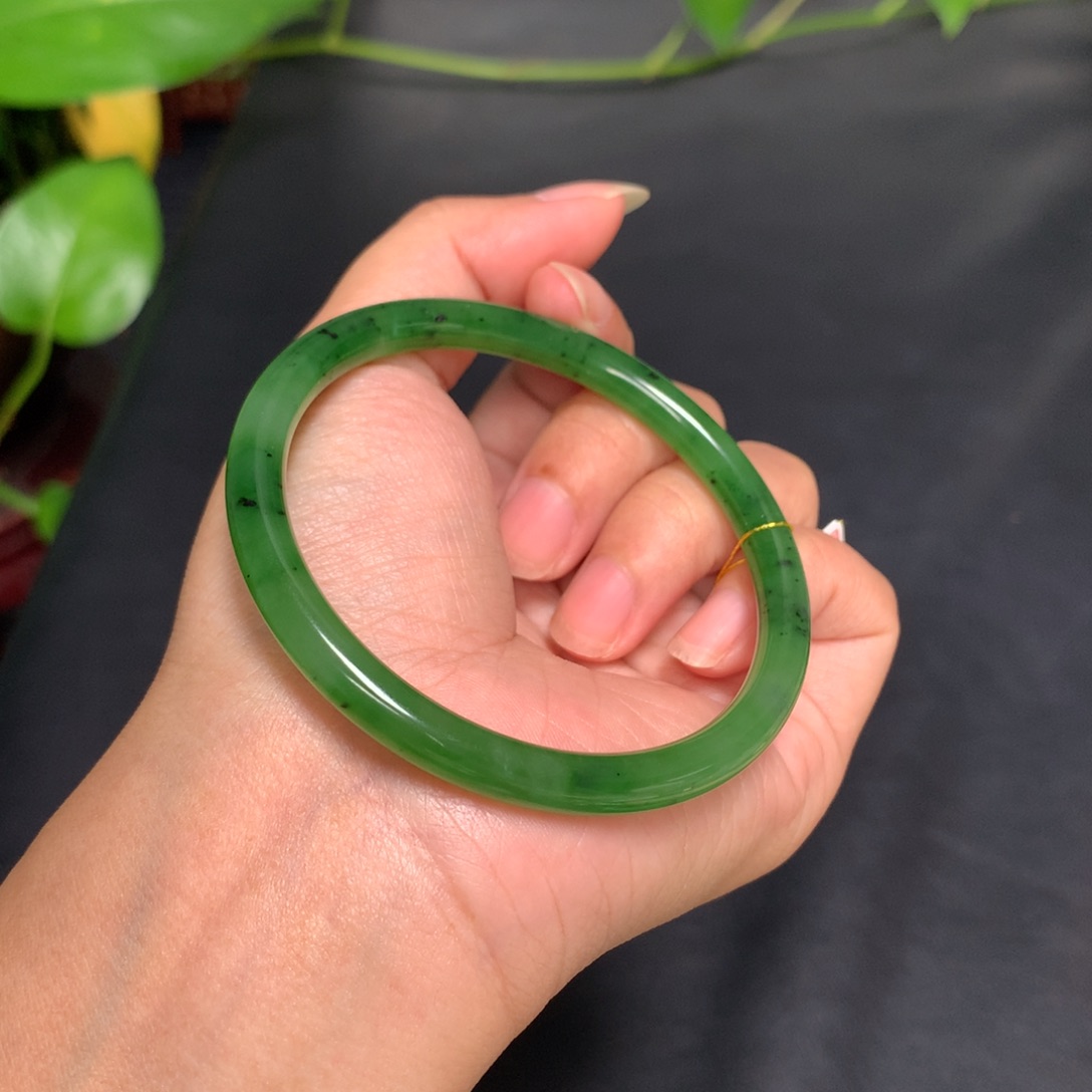 和田玉手镯未镶嵌小*59