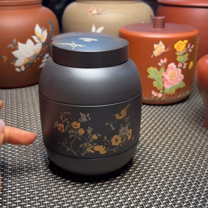 三***茶茶叶罐紫砂中高端紫砂茶叶罐