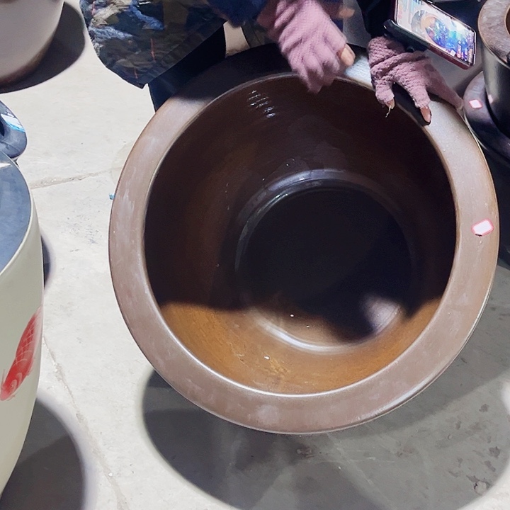 景德镇陶瓷鱼缸艺术直径62厘米高40厘米