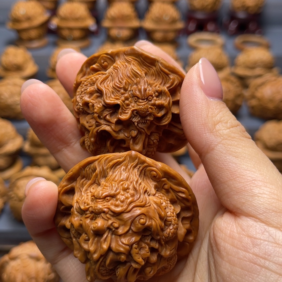 最****手串/手链核桃官帽双龙