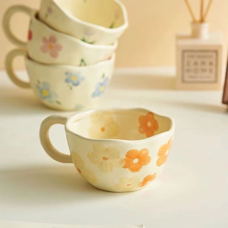 （401-600）微瑕陶瓷杯家用办公早餐杯咖啡杯卡皮巴拉牛奶杯