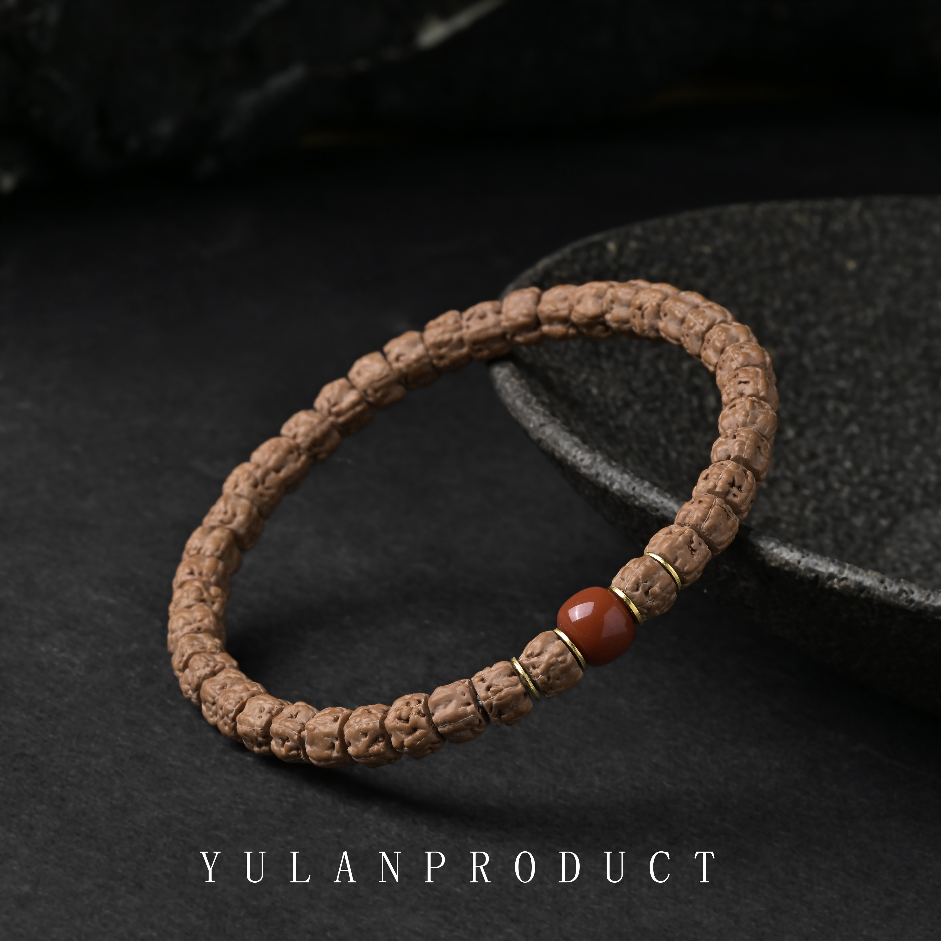 钰澜文玩佛手小金刚6mm左右+南红隔珠搭配款