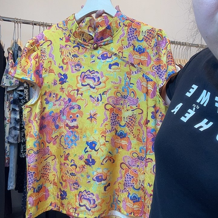 2X the 黄色黄国风小衫