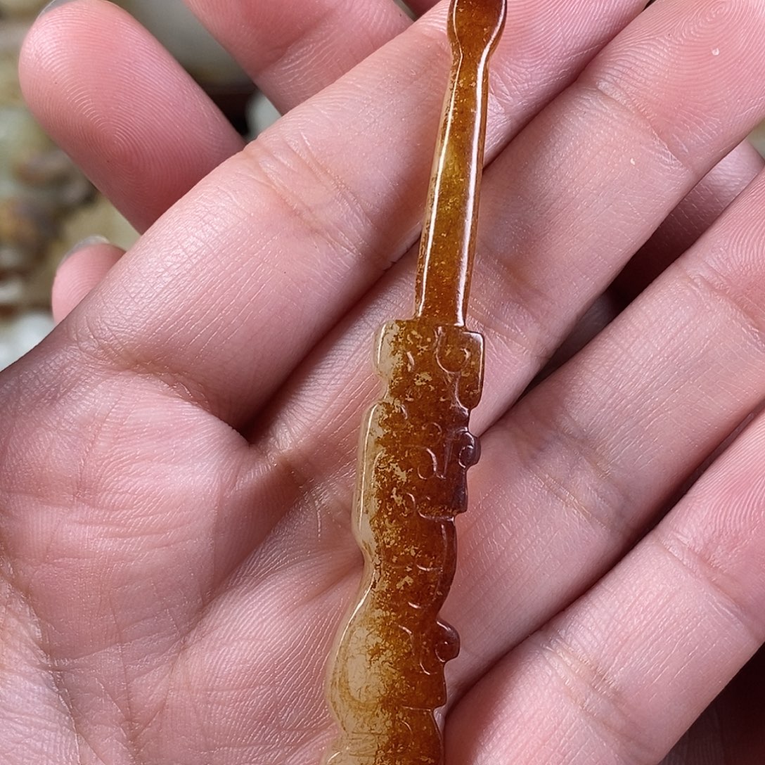 和田玉未镶嵌挂件