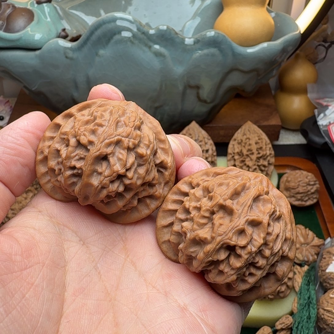 青***子核桃文玩核桃吊坠宫灯44-