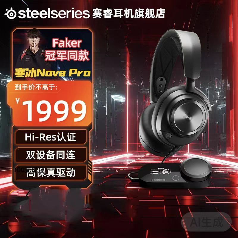 steelseries/赛睿Arctis Nova Pro黑色兼容XBOX有线游戏耳机