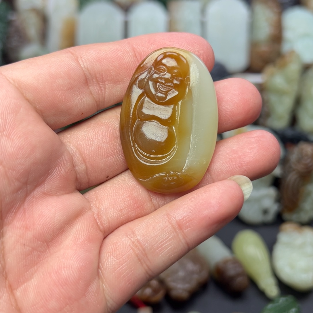 和田玉未镶嵌挂件