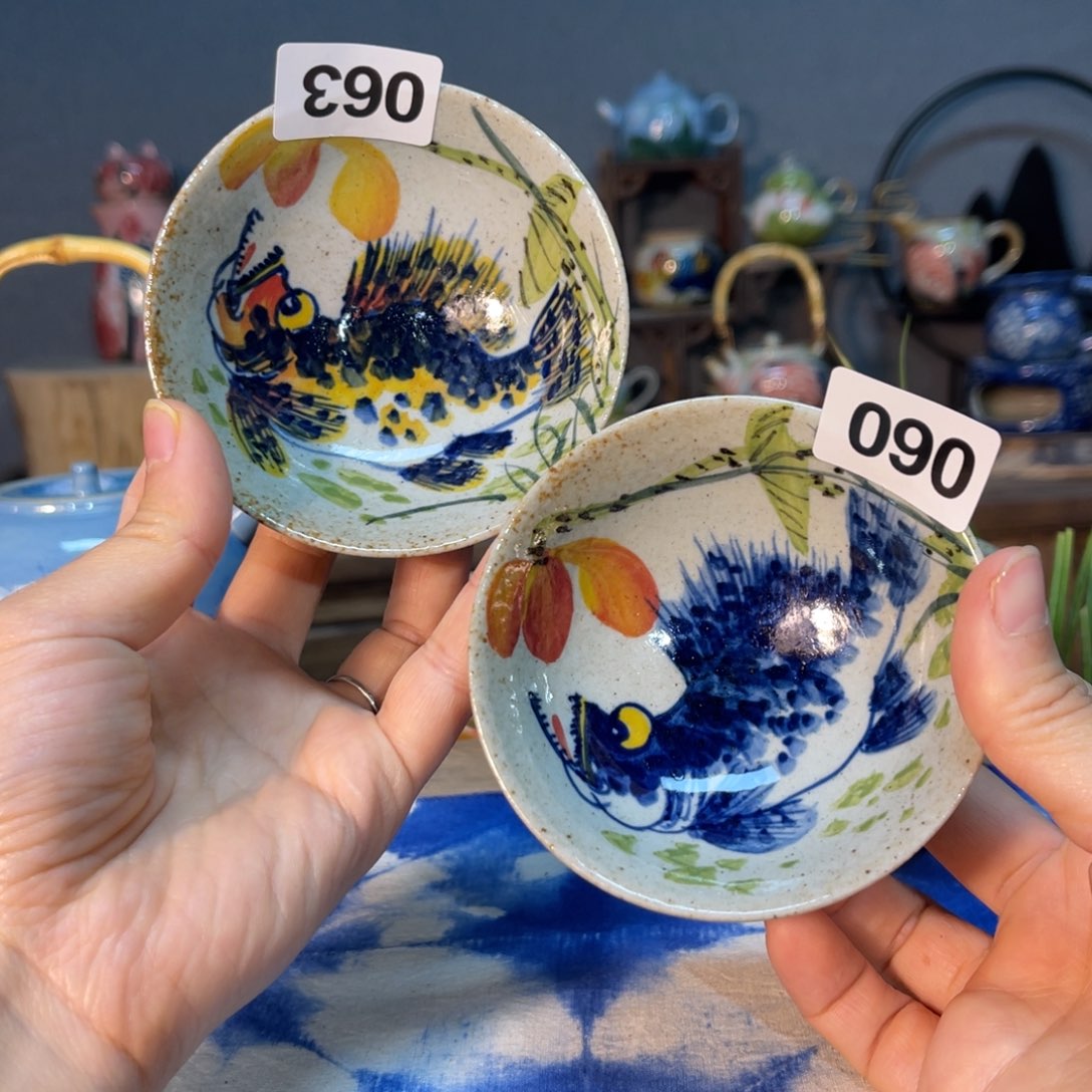 杯素浅陶瓷手工手绘